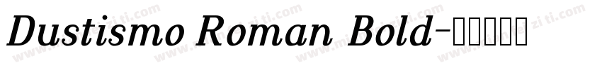 Dustismo Roman Bold字体转换